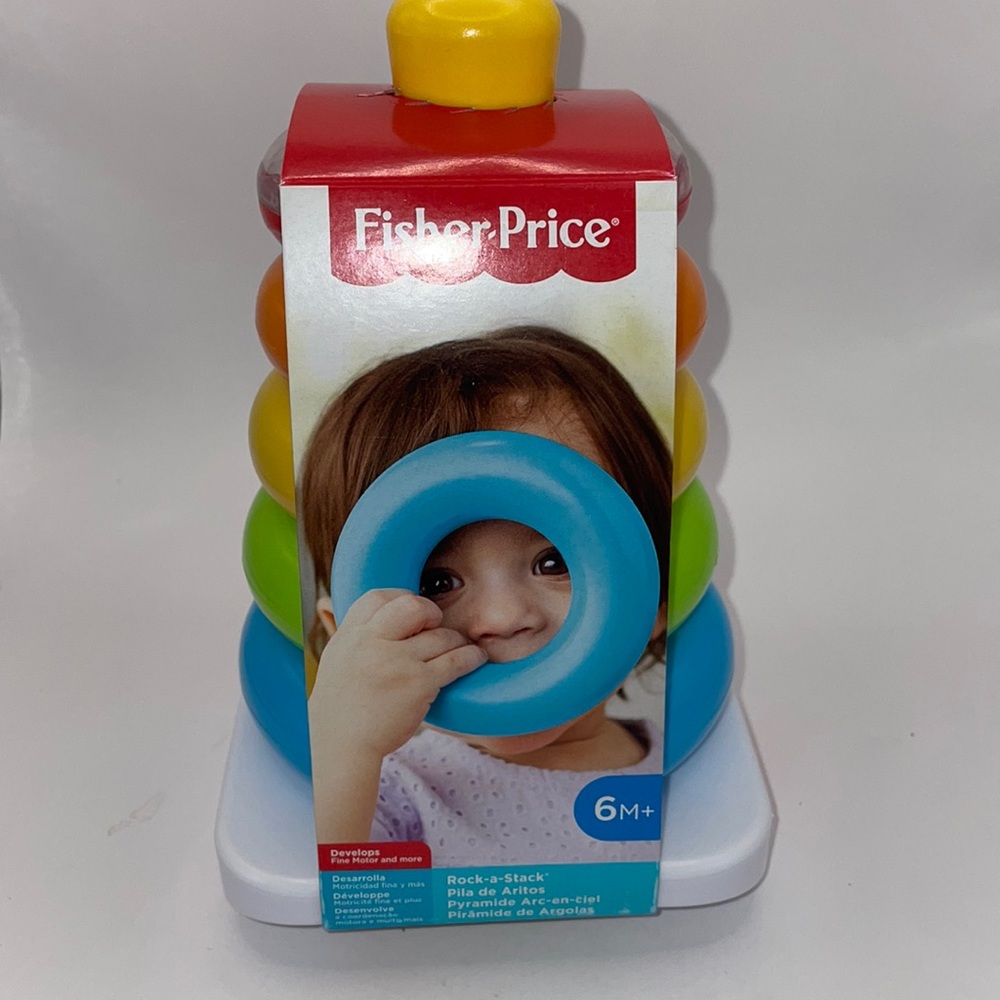 NEW 2019 Mattel Fisher Price Rock a Stack Rings Learning Developmental Toy